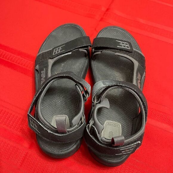 Teva Minam Black Grey Men’s Sandals Size 8 - Picture 3 of 7